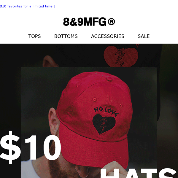 $10 Hats! No cap