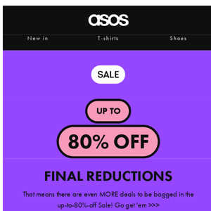 Sale: final reductions 📉‼️