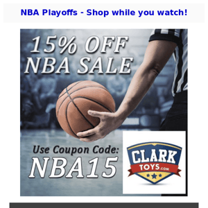 🏀 NBA Playoffs SAVE! 15% OFF