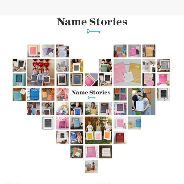 ❤️ Last Day to Order Framed Name Stories for Valentine's Day ❤️