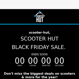 Scooter Hut, LAST CHANCE! Save up to 50% at Scooter hut
