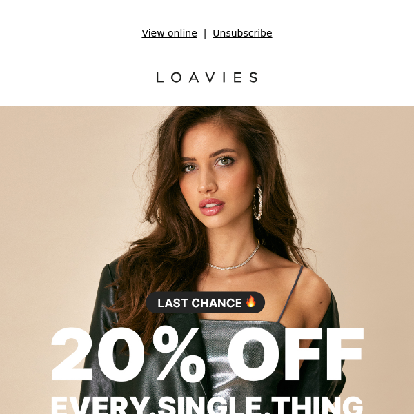 Last chance 🚨 20% off everything Loavies - Loavies