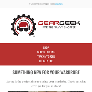 Stay trendy with Gear Geek!