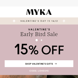 💖 Valentine's Early Bird Sale