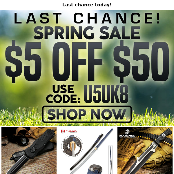 Don't Miss Out - Spring Sale Ends Soon!
