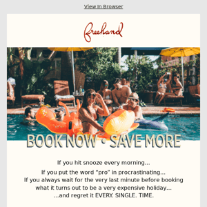 Book now and save 30% off - Freehand Hotels