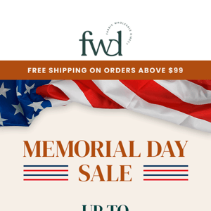 Memorial Day sale is now live