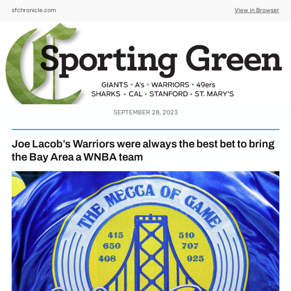 Joe Lacob's Warriors were always best bet to bring WNBA to Bay Area
