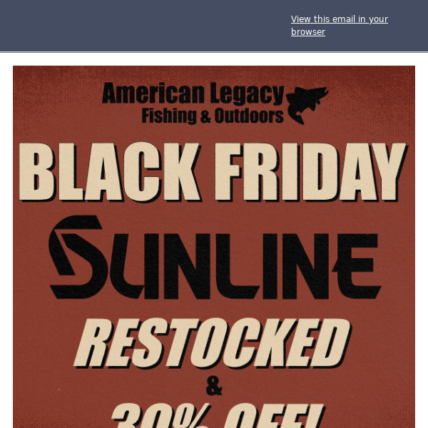 There's No Better Time to Stock up on Sunline