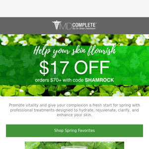 Refresh your complexion and take $17 off