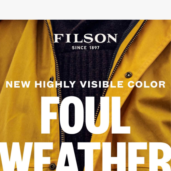 Foul Weather Rain Gear - New Color