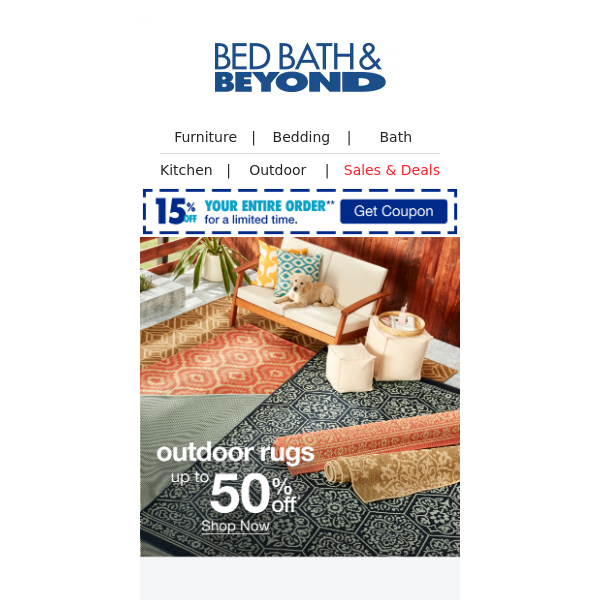 Roll Up The Savings With Up to 50% Off Outdoor Rugs!