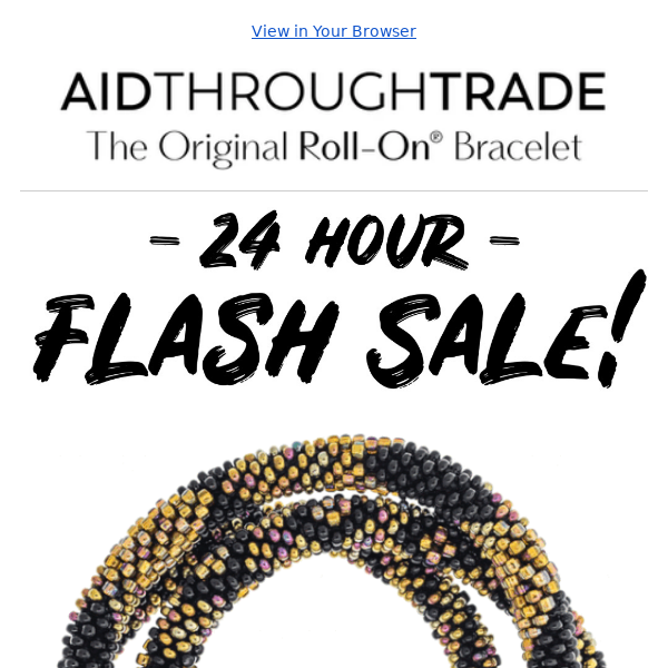 50% Off Roll-On® Bracelet Flash Sale!