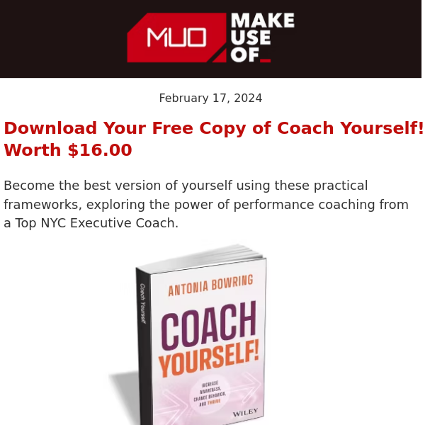 FREE EBOOK 📣 Coach Yourself!: Increase Awareness, Change Behavior, and Thrive