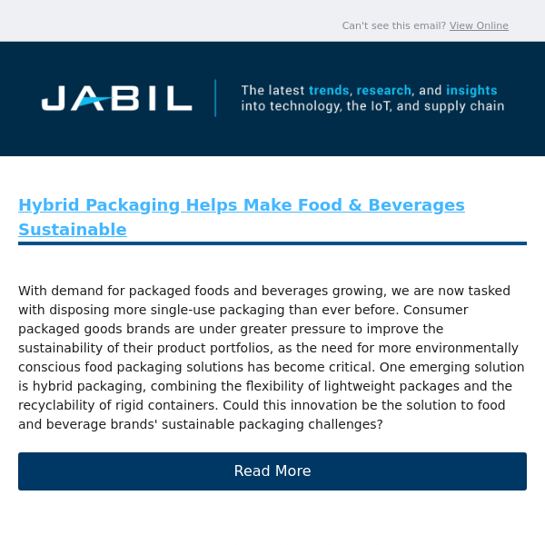 Hybrid Packaging Helps Make Food & Beverages More Sustainable