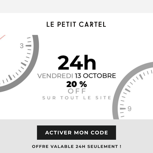 LUCKY DAY : -20% aujourd'hui seulement !