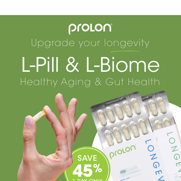 Get 45% Off L-Pill & L-Biome - Today Only