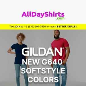 New Gildan G640 Softstyle Colors 🎨