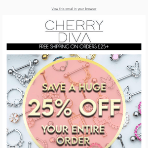 Pay Day Sale - 25% OFF Everything!