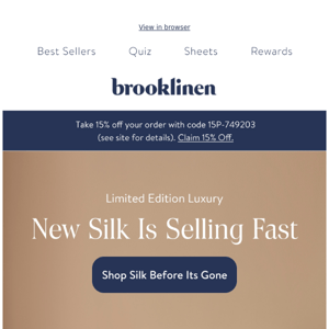 Limited Edition: New Silk is Selling Fast!