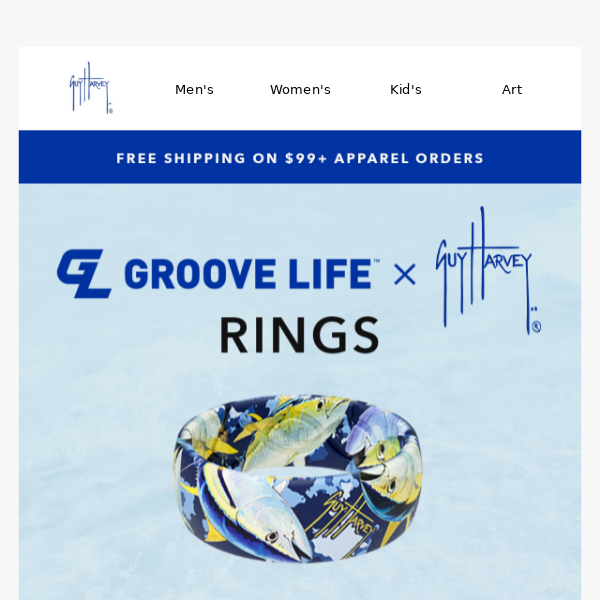 NEW Groove Life Rings and Watchbands Guy Harvey
