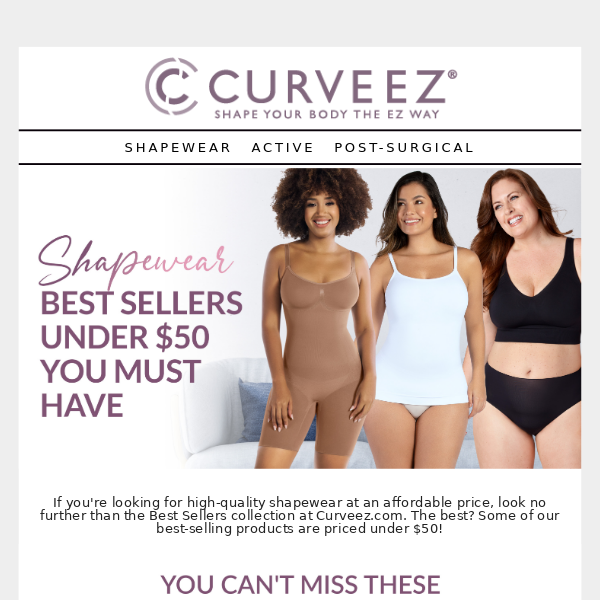 Best Sellers under $50 you must have⚡ - CURVEEZ