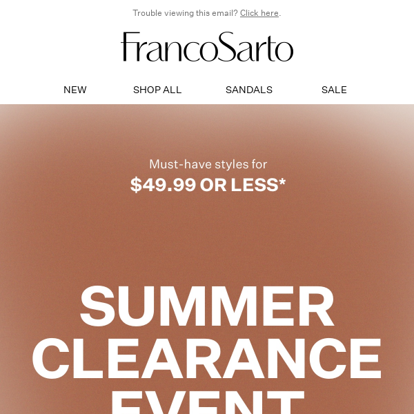 All Sale $49.99 or less. Shop the Summer Clearance Event.
