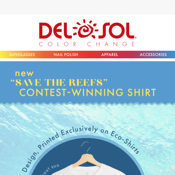 NEW Del Sol X Coral Reef Foundation T-Shirt