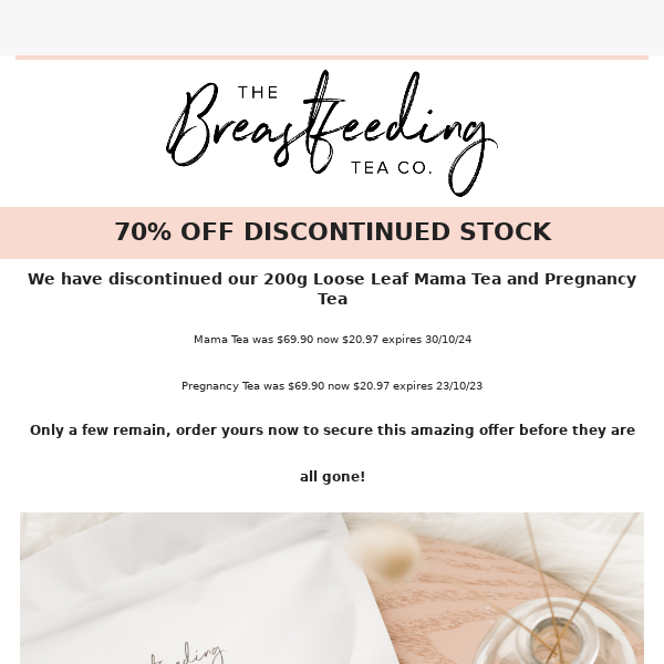 LAST CHANCE 70% OFF SELECTED PRODUCTS