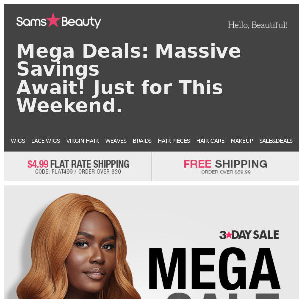 Savings on Wigs, Braids, and even Beauty Must-haves