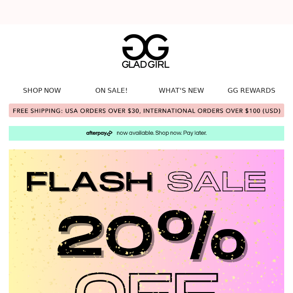 20% OFF FLASH SALE ⚡️ ENDS TODAY