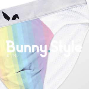  Navy Blue Roll-up Rainbow Shorts PrideBunny Bunny