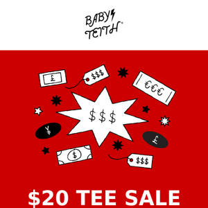 $20 Tee Sale Extended!