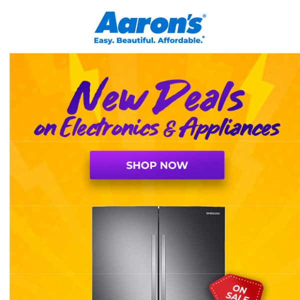 New deals on electronics and appliances! ⚡️