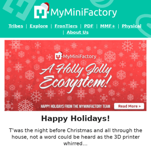 Happy Holidays From the MyMiniFactory Team!