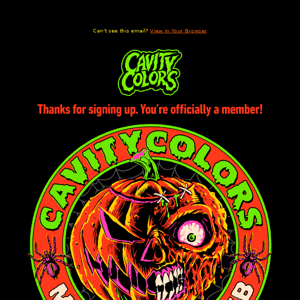 Welcome to CAVITYCOLORS! 🎃