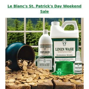 ☘️Get 20% Off at Le Blanc's St Patrick's Day Sale