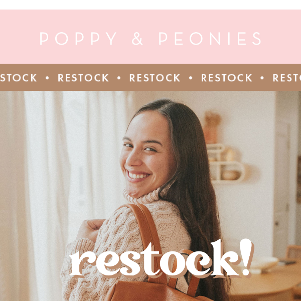 RESTOCK Alert!