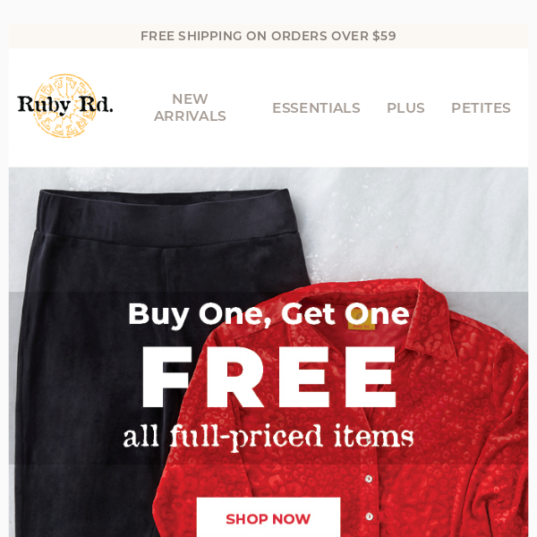 Ruby Rd Exclusive: Last chance for FREE clothes!