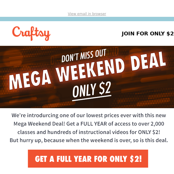 It’s our MEGA DEAL WEEKEND!