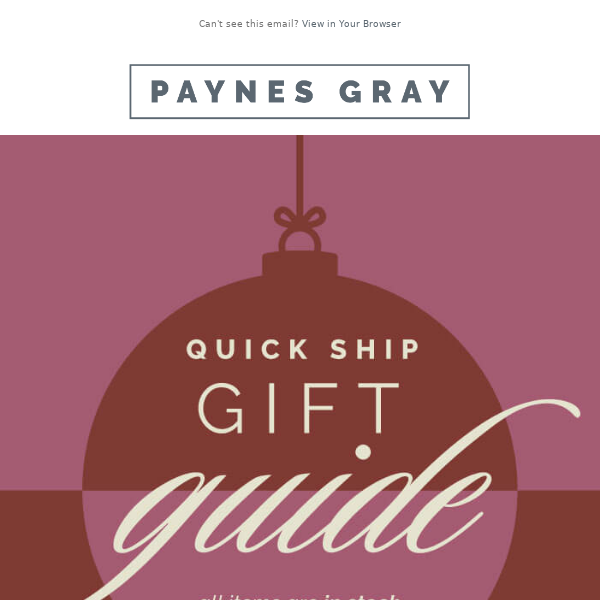 QUICK SHIP GIFT GUIDE 🎁 10% off!
