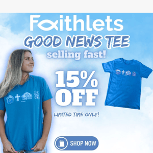 Celebrate Easter with the GOOD NEWS Tee 🌷 Special 15% Off!