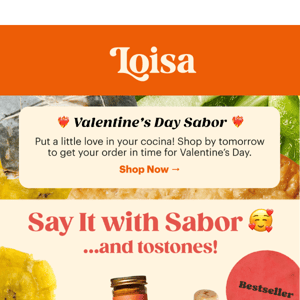 Say It with Sabor 😘 (...and tostones)