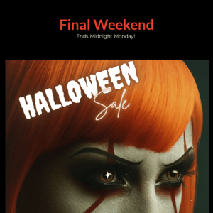 Final Weekend! Halloween Sale 10% off sitewide + Members get Double Points