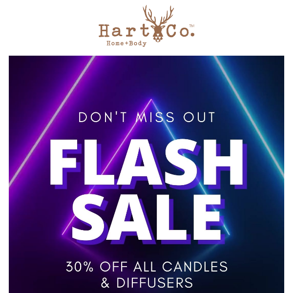 Don't Miss Out. Up To 40% OFF Candles & Diffusers*