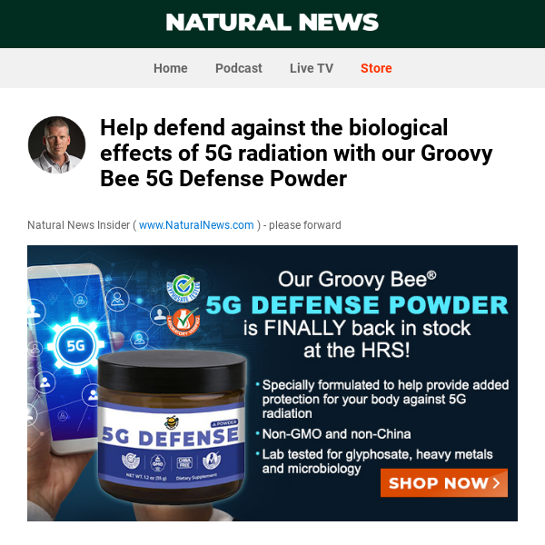 Help defend against the biological effects of 5G radiation with our Groovy Bee 5G Defense Powder