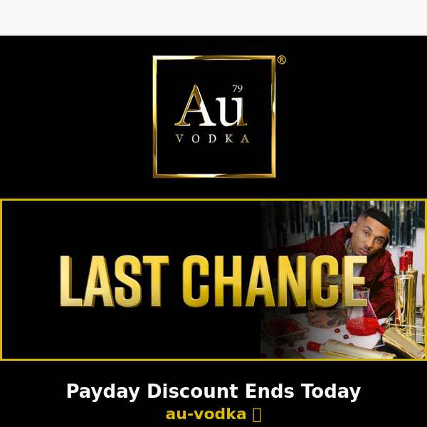 Au Vodka Last Chance To Secure Your Discount  ⌛️