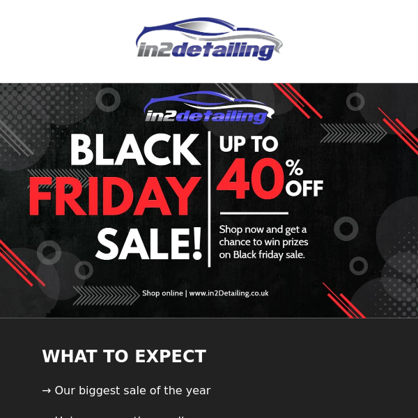 in2Detailing Black Friday Sale is Here