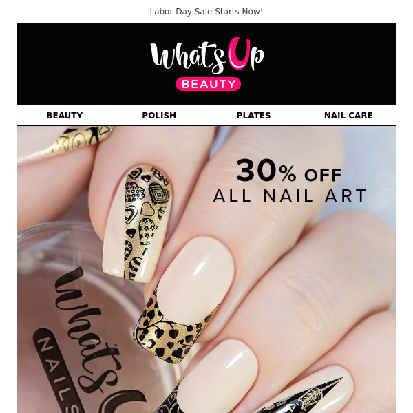 Get Creative with 30% Off All Nail Art Supplies!