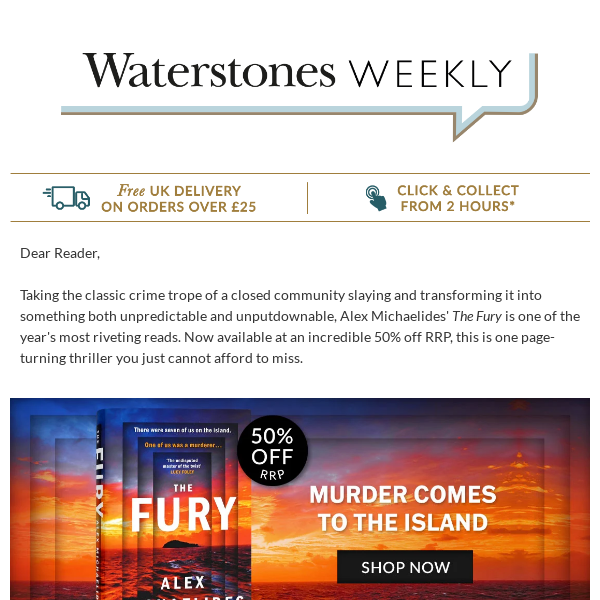 Your Waterstones Weekly